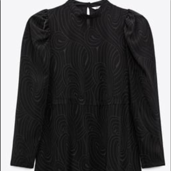 Long sleeves Zara midi dress - Picture 3 of 4